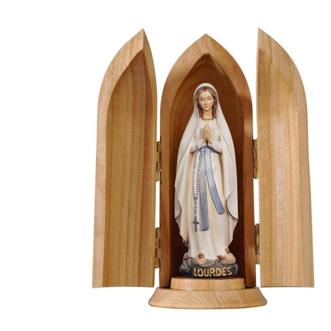 Our Lady of Lourdes modern style in niche