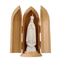 Our Lady of Fatima Capelinha with crown in niche
