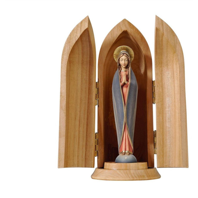 Our Lady of Fátima modern style in niche