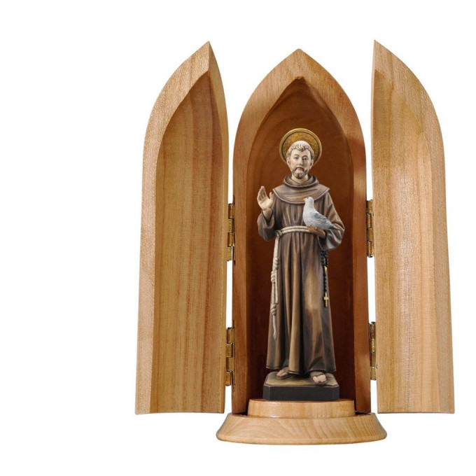 Saint Francis of Assisi in niche