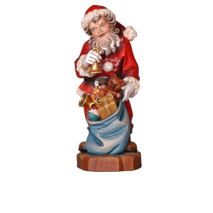 Wooden Santa with bell