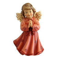 Modliaci drevený anjel