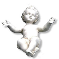 Infant of Jesus in Fiberglass for outside