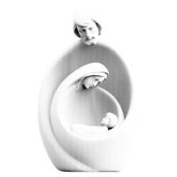 Modern Style Holy Family in Fiberglass for outside