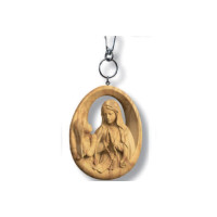 Keyring Madonna of Lourdes with Bernadette