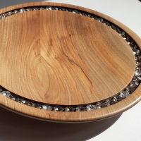 Servírovacia tácka s krištáľom Valentinite Velvet