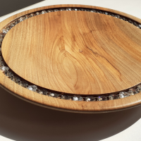 Servírovacia tácka s krištáľom Valentinite Velvet