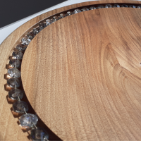 Servírovacia tácka s krištáľom Valentinite Velvet