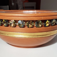 Wooden bowl with crystal Marea