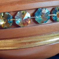 Wooden bowl with crystal Marea