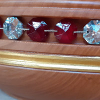 Wooden bowl with crystal Labrador-Grenade