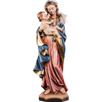 Wooden statue of Virgin Mary with child