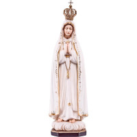 Our Lady of Fatima with crown wooden statue