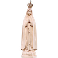 Our Lady of Fatima with crown wooden statue