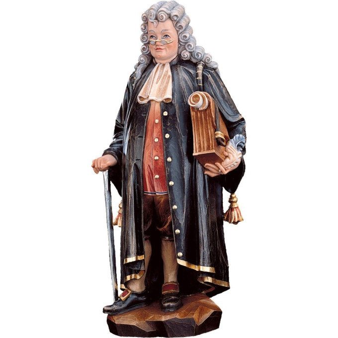 Comedian Lawyer wooden statue