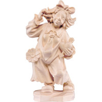 Clown in love wooden statue