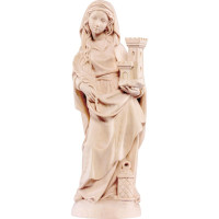 Saint Barbara in gothic style from lime wood