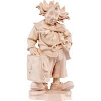 Clown vagabond wooden statue