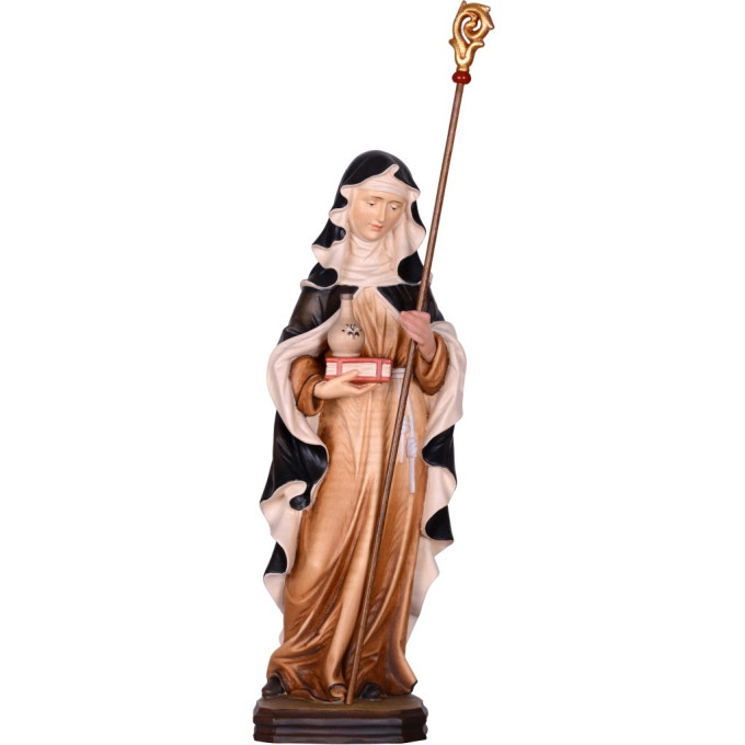 Saint Walburga wooden statue