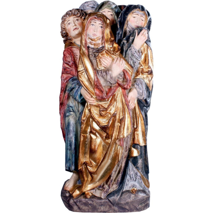 Wooden relief Mourning women