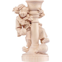 Clown with bow wooden statue