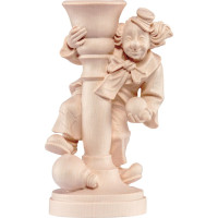 Clown with tie wooden statue