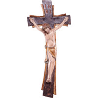 Wooden cross with corpus Sinai