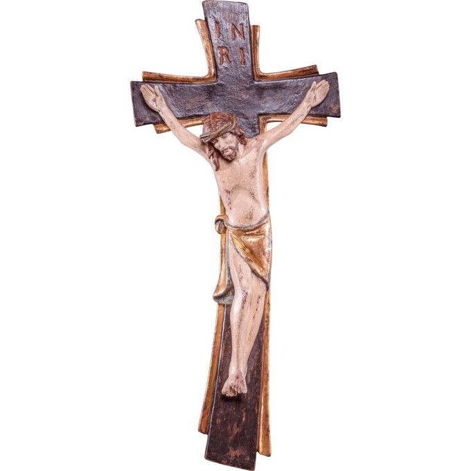 Wooden cross with corpus Sinai
