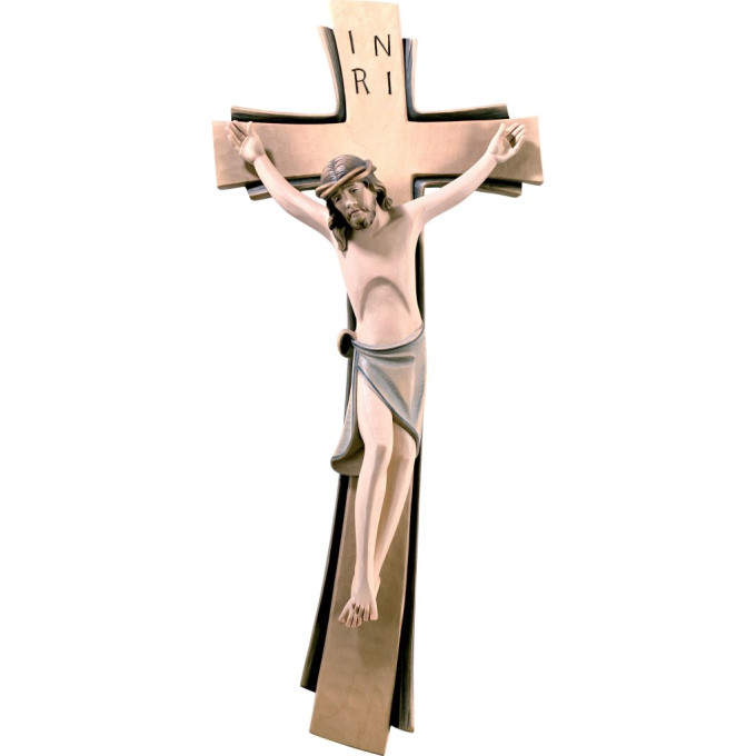 Wooden cross with corpus Sinai