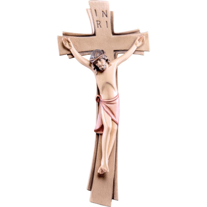 Wooden cross with corpus Sinai