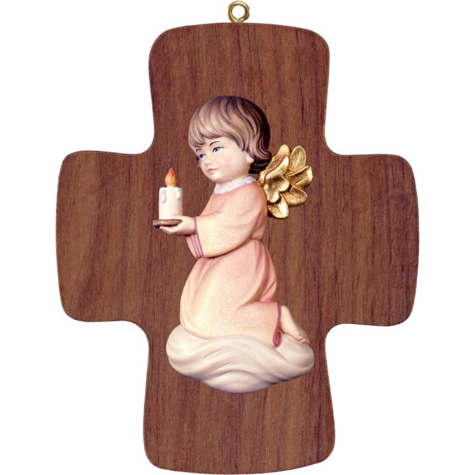 Angel Pitti children's cross with a candle