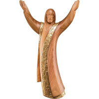 Resurrection of Jesus hanging statue cherry wood