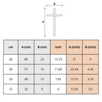 Ježiš Kristus mladosti na kríži čerešňové drevo