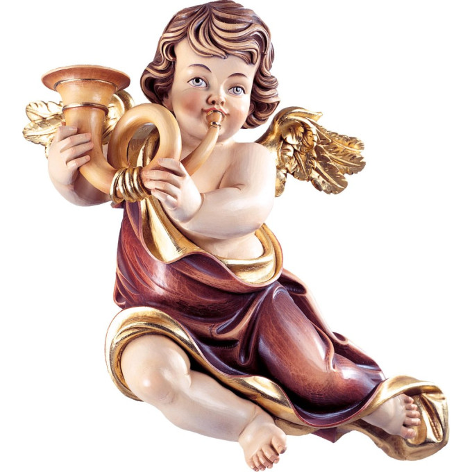 Cherub Marian with horn