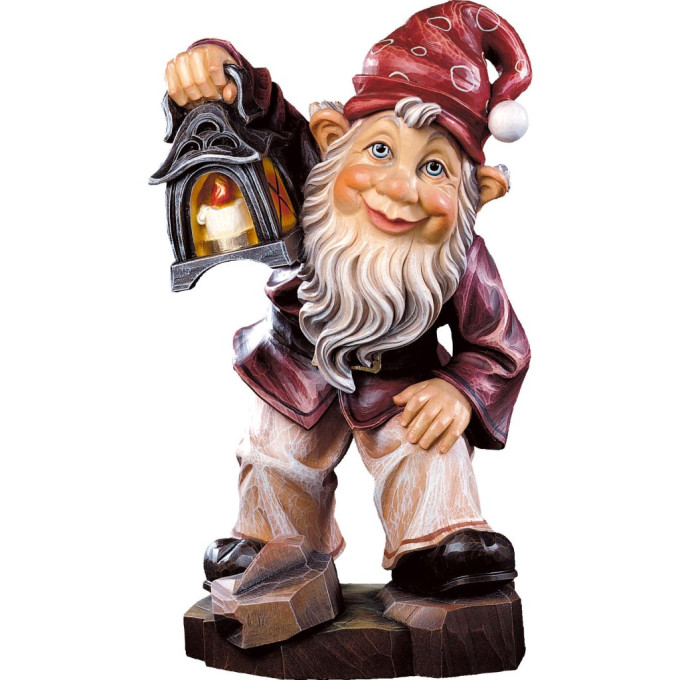 Gnome guardian wooden statue