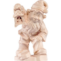 Gnome guardian wooden statue from lime wood