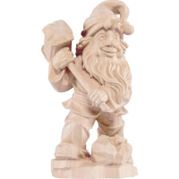 Gnome minerals-collector wooden statue