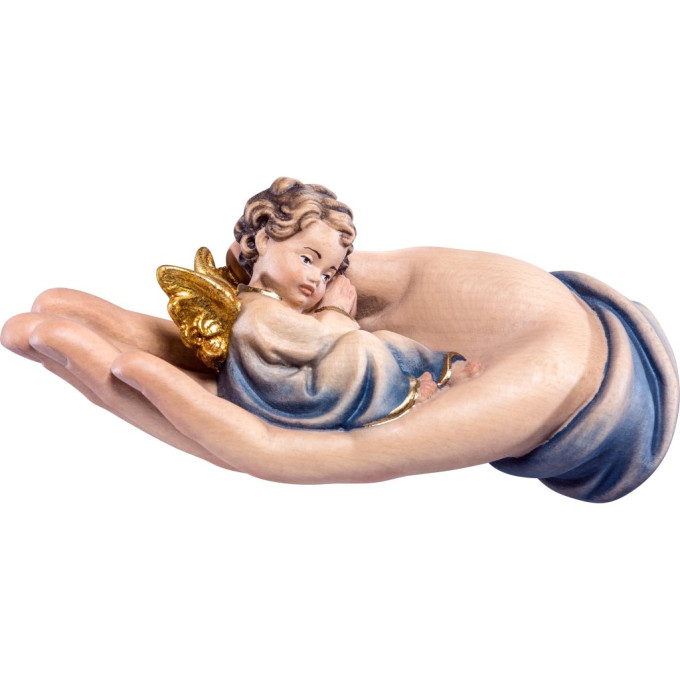 Laying Angel in protective hand