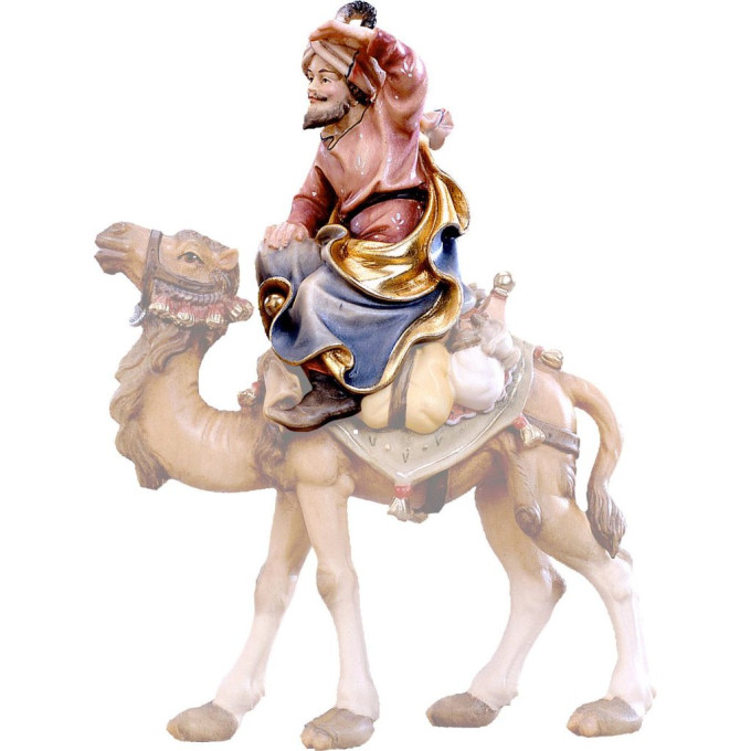 Camel driver sitting for nativity scene - farm