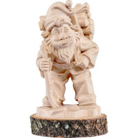 Gnome wood bearer  wooden pedestal