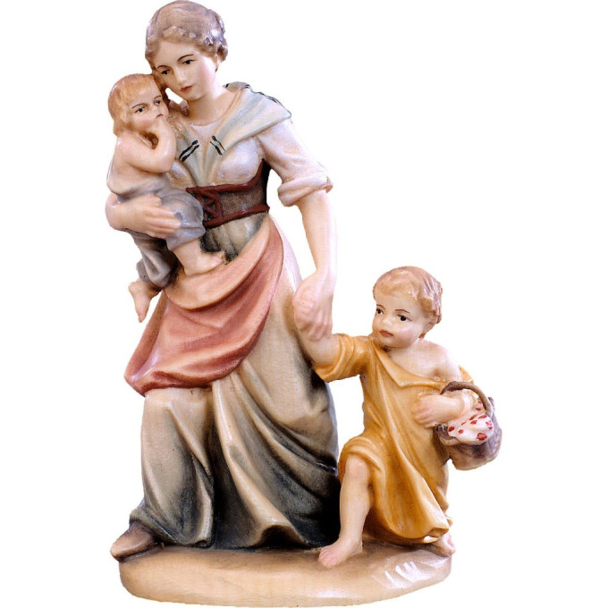 Shepherdess with children - classic