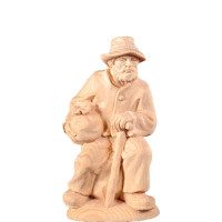 Sitting shepherd - farm made of pine