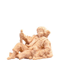 Shepherd boy lying - farm made of pine