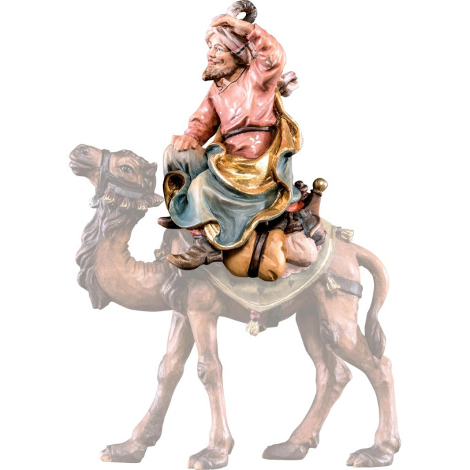 Camel driver sitting - farm made of pine