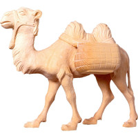 Camel with a backpack - farm made of pine