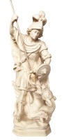 Saint George wooden statue
