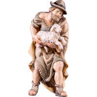 Shepherd with sheep for Nativity scene - Rives