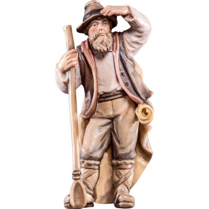 Shepherd with shovel for Nativity scene - Rives