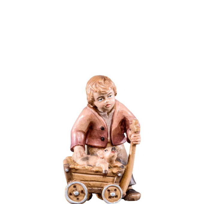 Boy with cart for Nativity scene - Rives