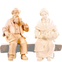 Grandpa sitting for Nativity scene - Rives